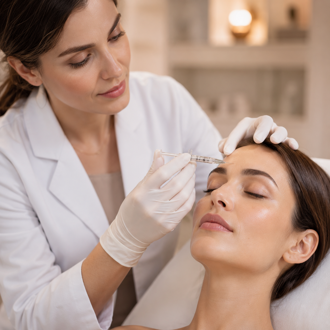 Aplicação de botox